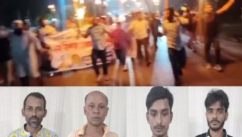 বরিশালে মশাল মিছিল করার সময় আওয়ামী লীগ ও ছাত্রলীগের চার সদস্য গ্রেপ্তার