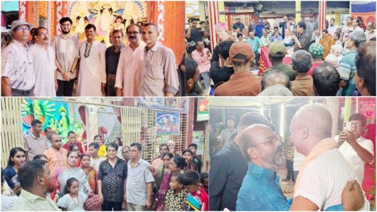 দুর্গাপূজাকে ঘিরে বরিশালে নির্বাচনী প্রচারণা