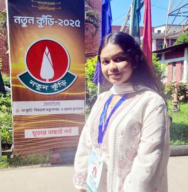 নতুন কুঁড়ি প্রতিযোগিতায় গৌরনদীর প্রিয়ন্তীর সাফল্য